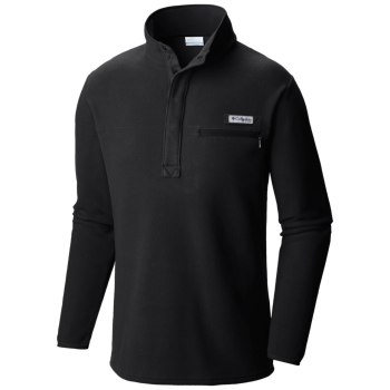 Columbia Pullover Heren, Harborside Fleece Big Zwart, 91NCBGUYK